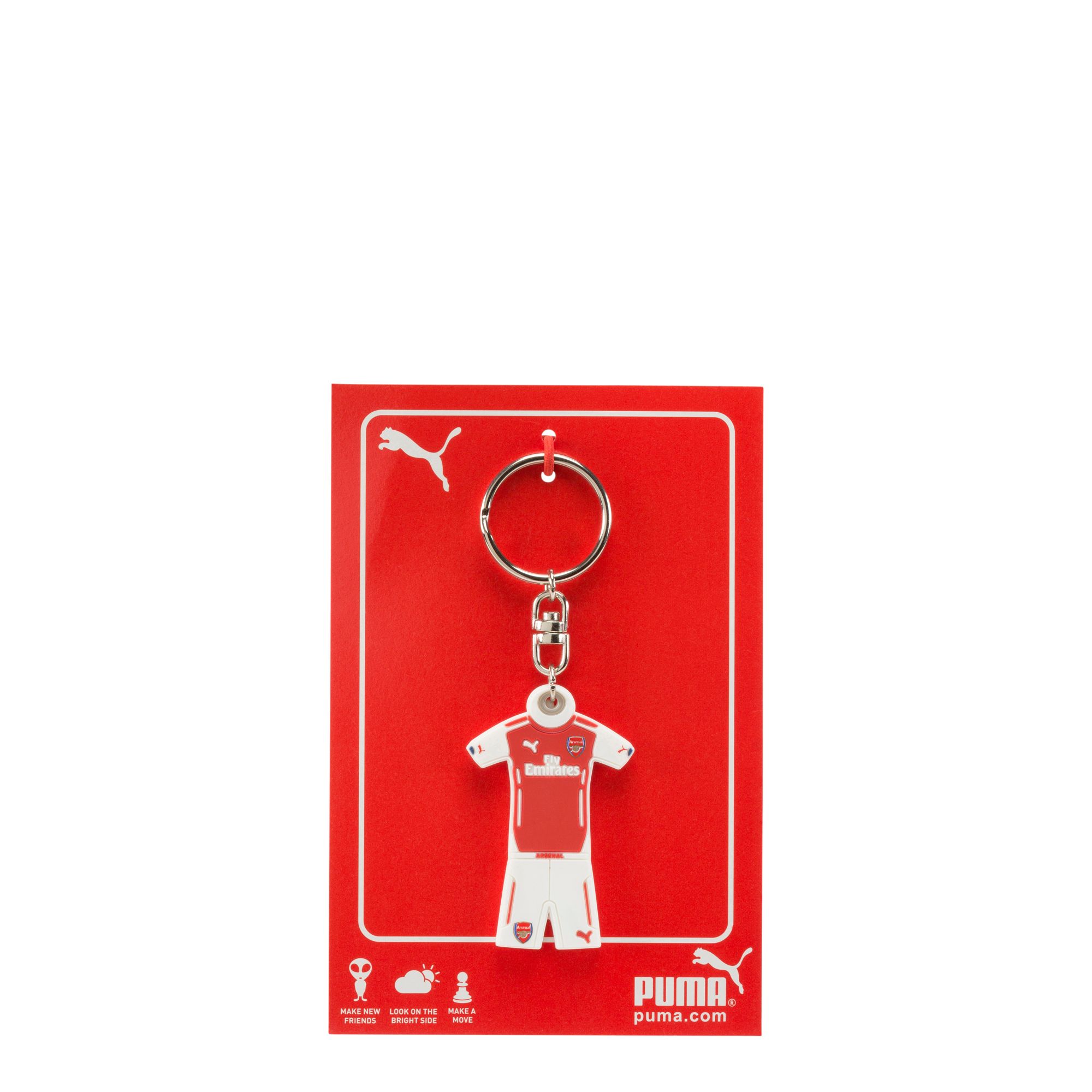 Image of Arsenal Shirt Keyring high risk red-whit