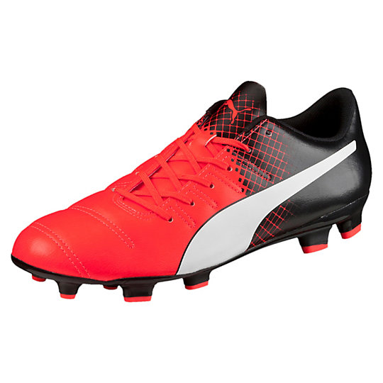 Бутсы evoPOWER 4.3 Tricks FG Бутсы evoPOWER 4.3 Tricks FGБутсы<br>Бутсы evoPOWER 4.3 Tricks FG <br> Бутсы evoPOWER 4.3 Tricks FG предназначены как для профессиональных футболистов, так и для любителей этой игры. Базовая модель в линейке футбольной обуви EvoPOWER от PUMA, повторяющая дизайн флагманской модели линейки evoPOWER 1.3. Эта модель отлично подойдет для начинающих игроков. Благодаря использованию прочного синтетического материала верха, бутсы evoPOWER 4.3 FG сочетают в себе легкость, комфорт и долговечность.<br>Плоские и клиновидные шипы позаботятся о хорошем сцеплении с поверхностью поля. Достигайте высоких результатов с бутсами для футбола от Puma. <br> <br>Коллекция: Осень-зима 2016<br>Материал верха: Мягкая синтетическая кожа<br>Обувь подходит для использования на твердых естественных и искусственных поверхностях<br>Страна-производиетль: Вьетнам<br><br><br>size RU: 41<br>gender: Male