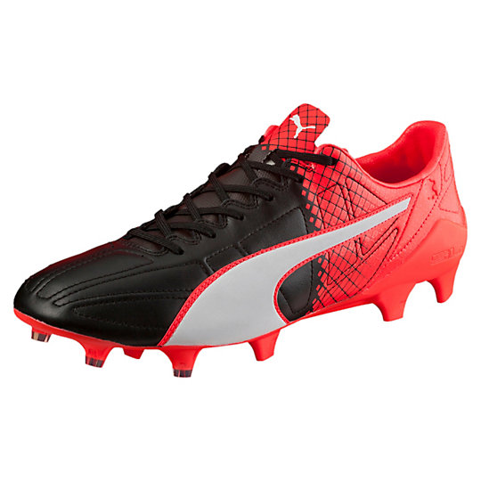 Бутсы evoSPEED SL Lth II FG Бутсы evoSPEED SL Lth II FGБутсы<br>Бутсы evoSPEED SL II Lth FG<br>Инновационные, очень легкие кожаные футбольные бутсы evoSPEED SL II, предназначенные для игры на твердой естественной поверхности, разработаны PUMA для особых моментов. Мягкий верх из кожи премиум-класса с ткаными вставками обеспечивает максимальный комфорт для стопы игрока. Суперлегкая подошва из нейлона с пластиной Speedtrack и новая конфигурация шипов гарантируют идеальный баланс сцепления и ускорения. Новое исполнение модели Tricks гарантирует максимальную видимость на поле.<br><br>Коллекция: Осень-зима 2016<br>Материал верха: Мягкая кожа премиум-класса<br>Материал подошвы: Нейлон<br>Технологии: Технология speedCELL позволяет быстрее двигаться<br>Вид спорта: Футбол<br>Тканые вставки для большего комфорта<br>Легкая подошва из нейлона двойной плотности<br>Пластина Speedtrack улучшает реактивные и торсионные качества<br>Минималистичный вшитый задник<br>Инжектированные шипы для лучшего сцепления<br>Страна-производитель: Тайвань<br><br><br>size RU: 40<br>gender: Male