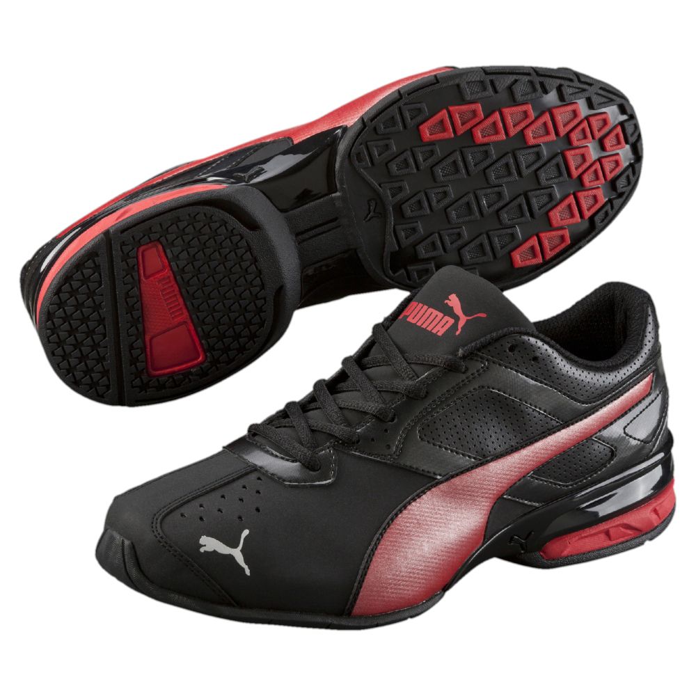 Puma tazon 6 black red best sale