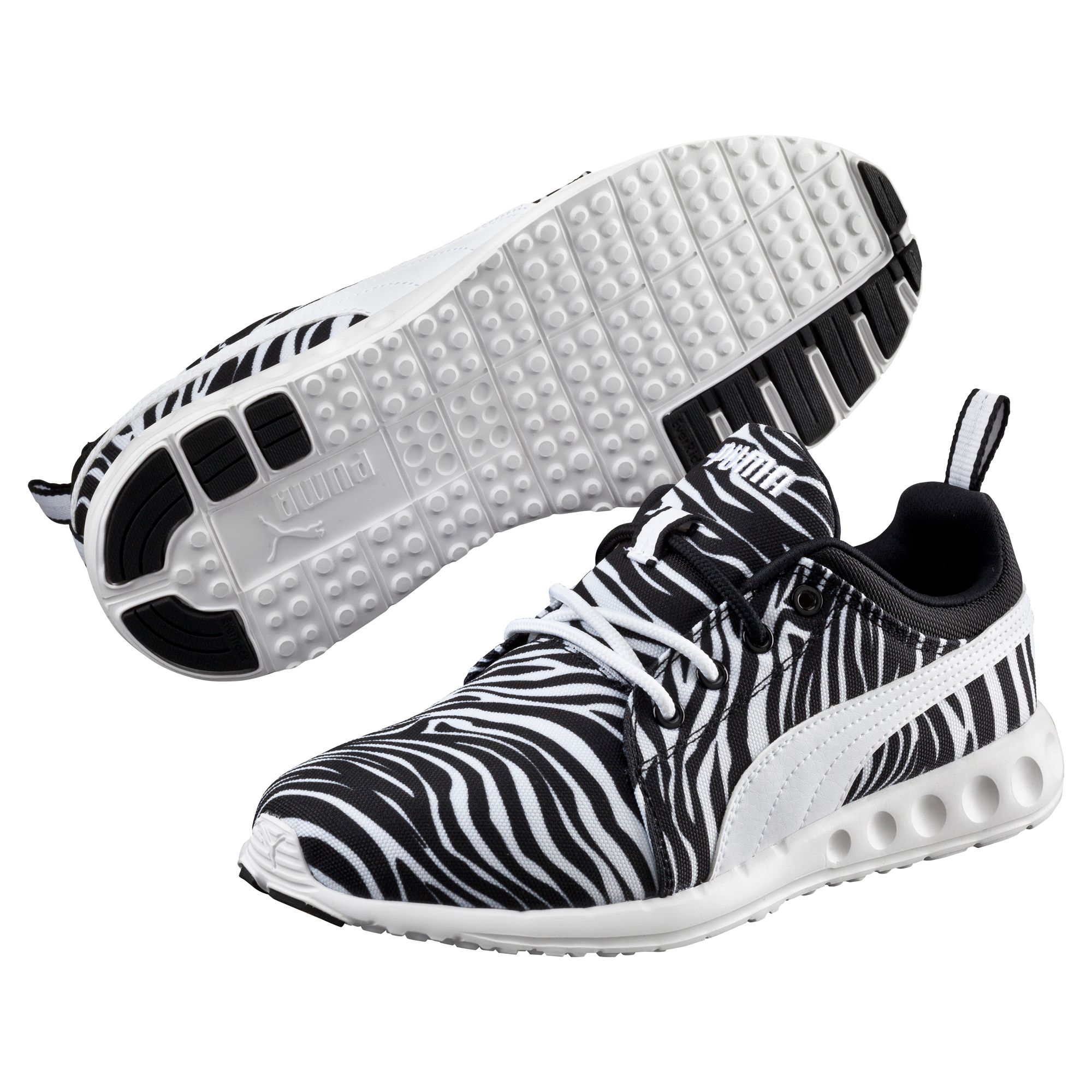 zebra puma sneakers