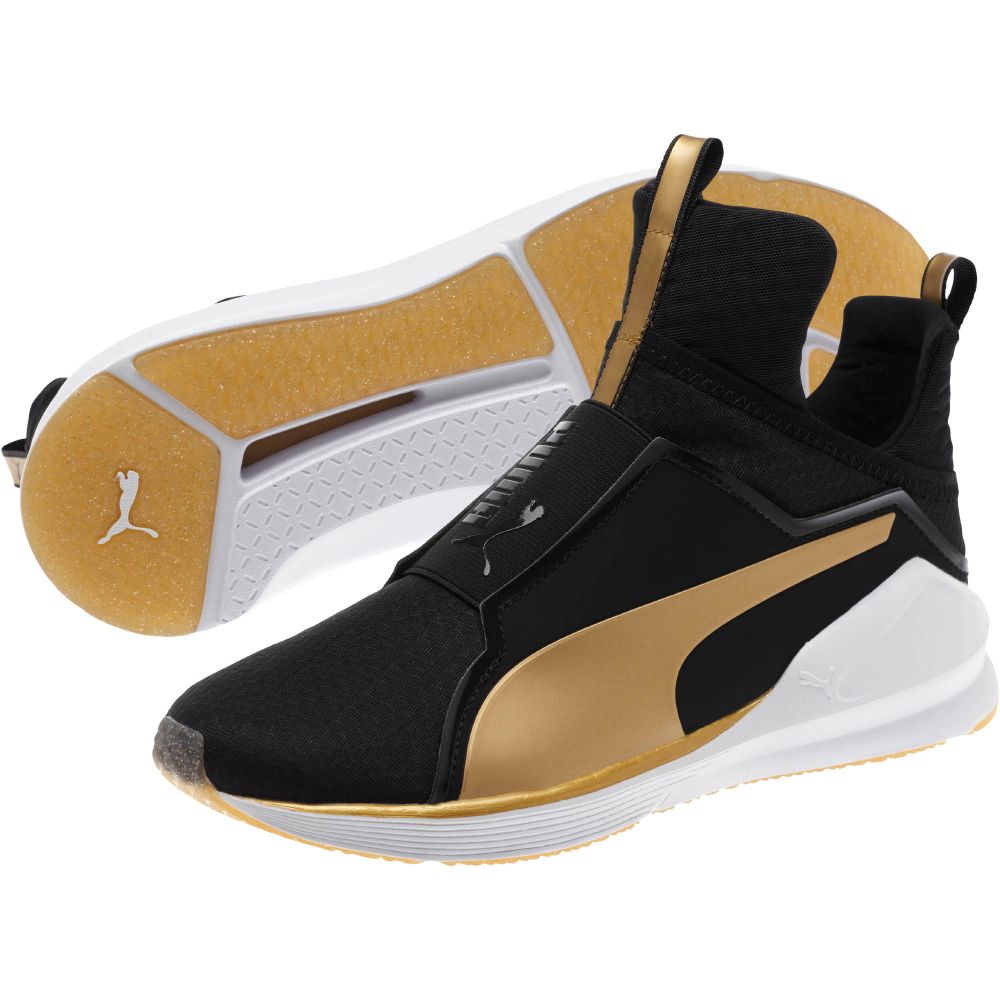 puma fierce white and gold