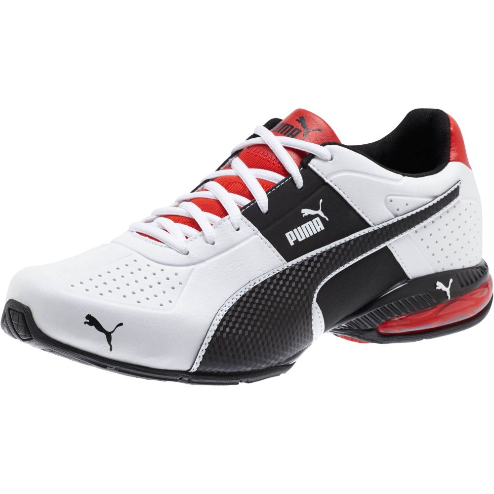 Puma White-Puma Black-Flame Scarlet