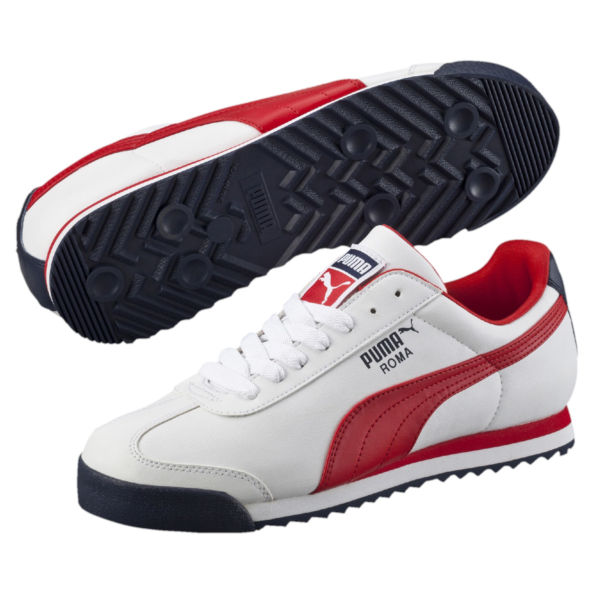 Puma roma shop rojos con blanco