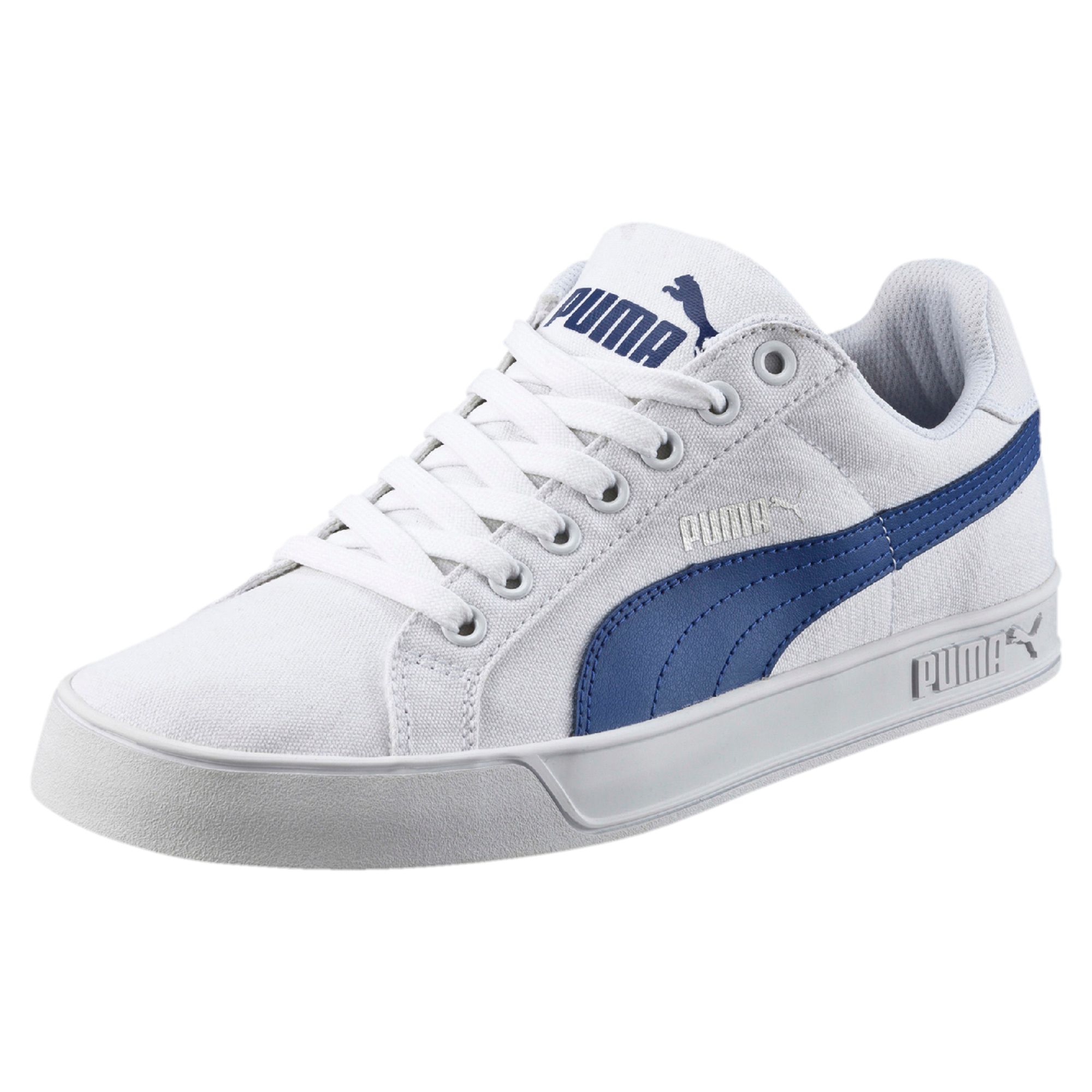 PUMA Smash Vulc Canvas Trainers Basics Low Boot Male New | eBay