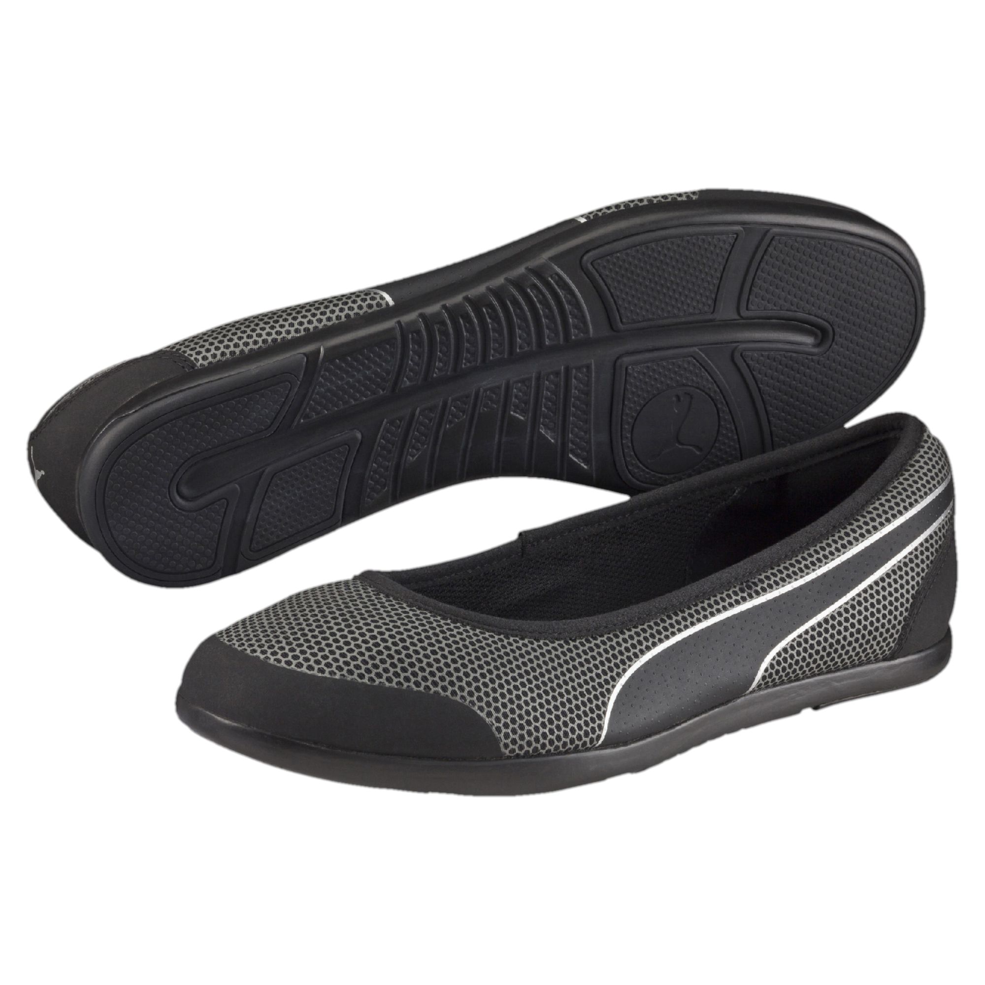 puma textured ballerinas
