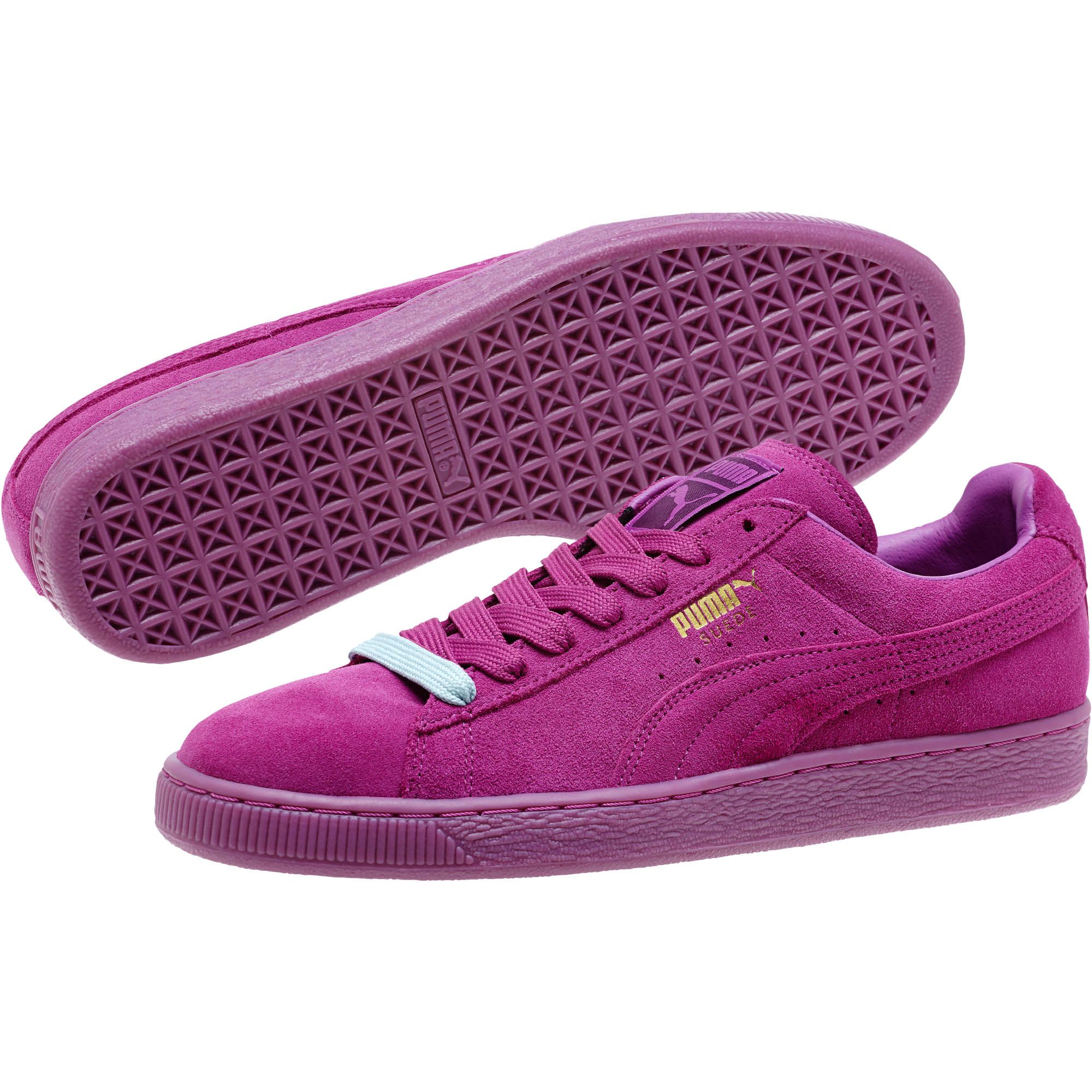 puma suede purple and pink