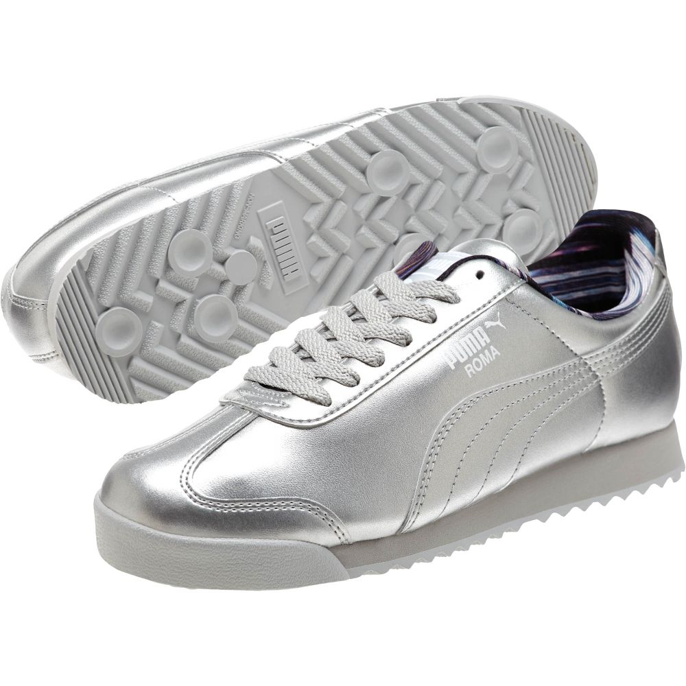 puma silver shoes