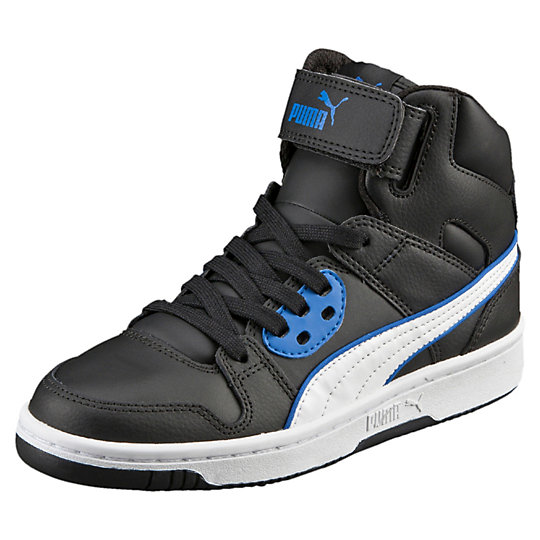 Кроссовки Puma Rebound Street L Jr Кроссовки Puma Rebound Street L JrОбувь<br>Кроссовки Rebound Street L Jr<br>Классический стиль в современной интерпретации: детская версия PUMA Rebound Street воплощает традиции и эволюцию баскетбольных кроссовок. Зашнуруйте, затяните ремешок — и выбирайтесь из дома!<br><br>Коллекция: Осень-зима 2016<br>Материал верха: КожаМатериал подошвы: Резина<br>Прочный верх и спортивный вид<br>Съемный ремешок с застежкой-липучкой<br>Съемная стелька для детской ноги<br>Страна-производитель: Китай<br><br><br>size RU: 37<br>gender: Boys