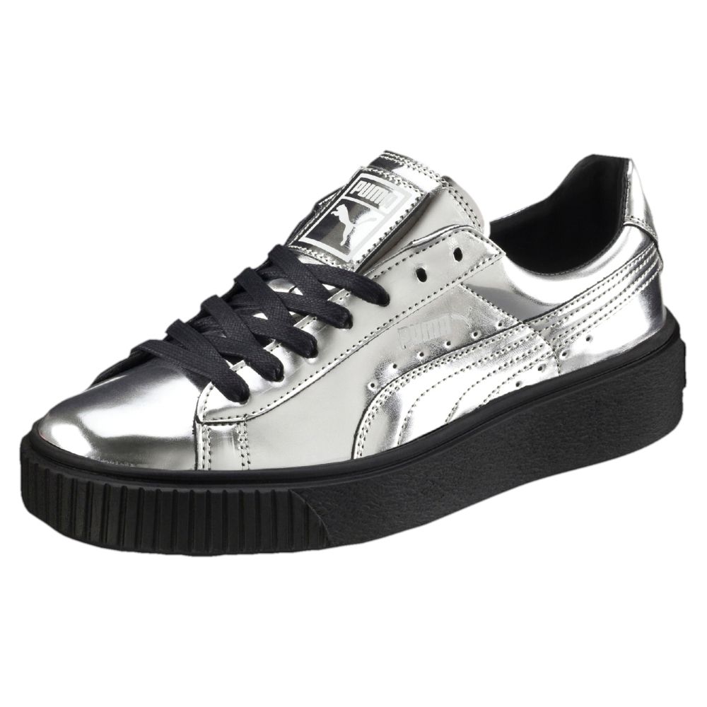 puma womens basket platform