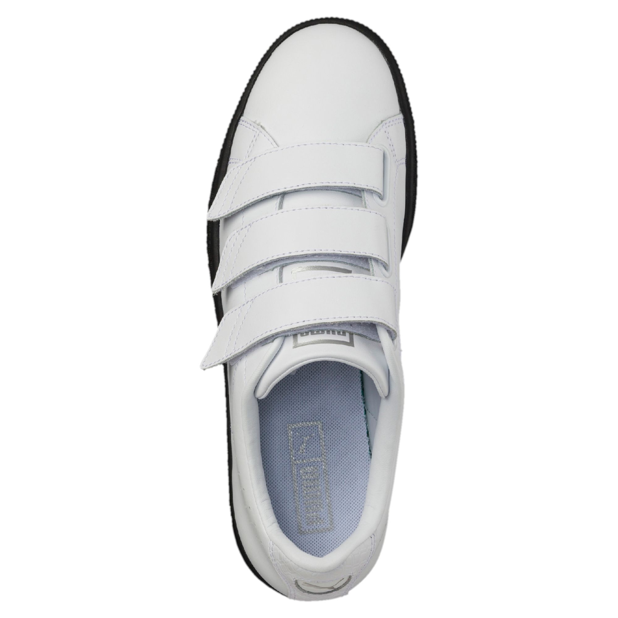 puma basket classic strap b&w