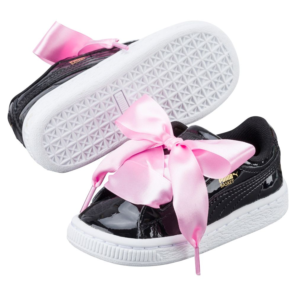 PUMA Basket Heart Patent Infant Kids' Sneakers