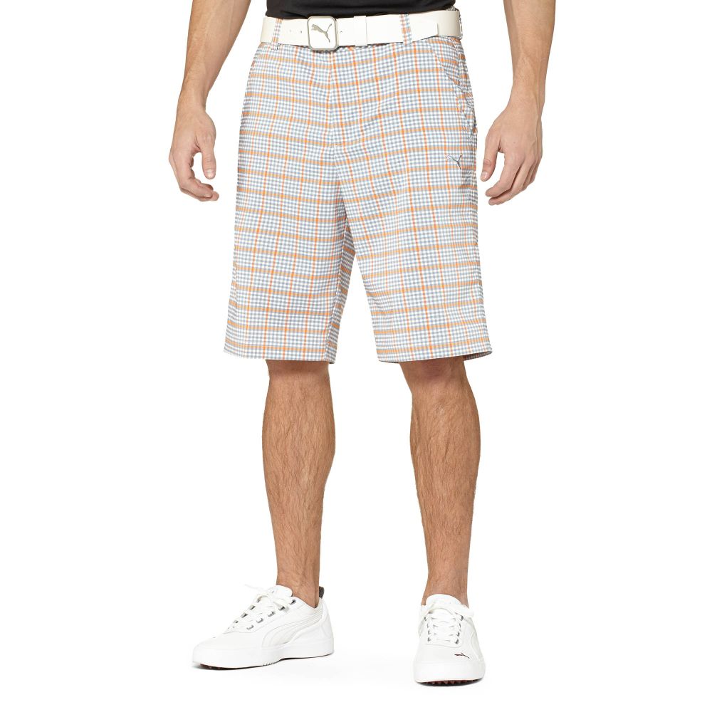 PUMA Tech Plaid Golf Bermuda Shorts eBay