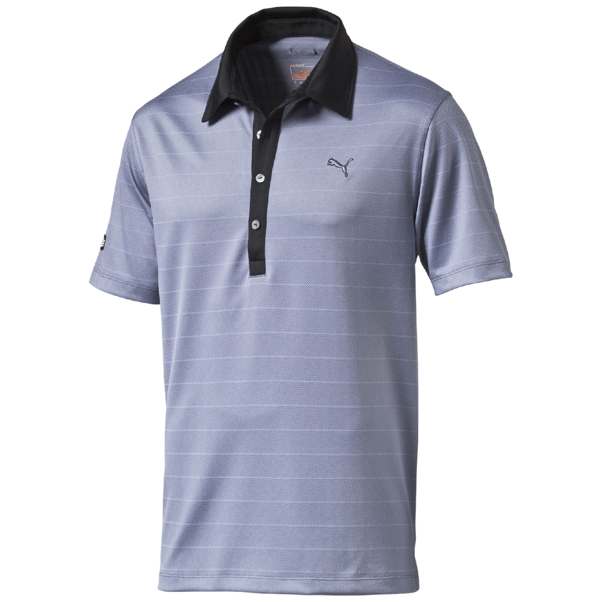 Image of Golf Herringbone Striped Polo