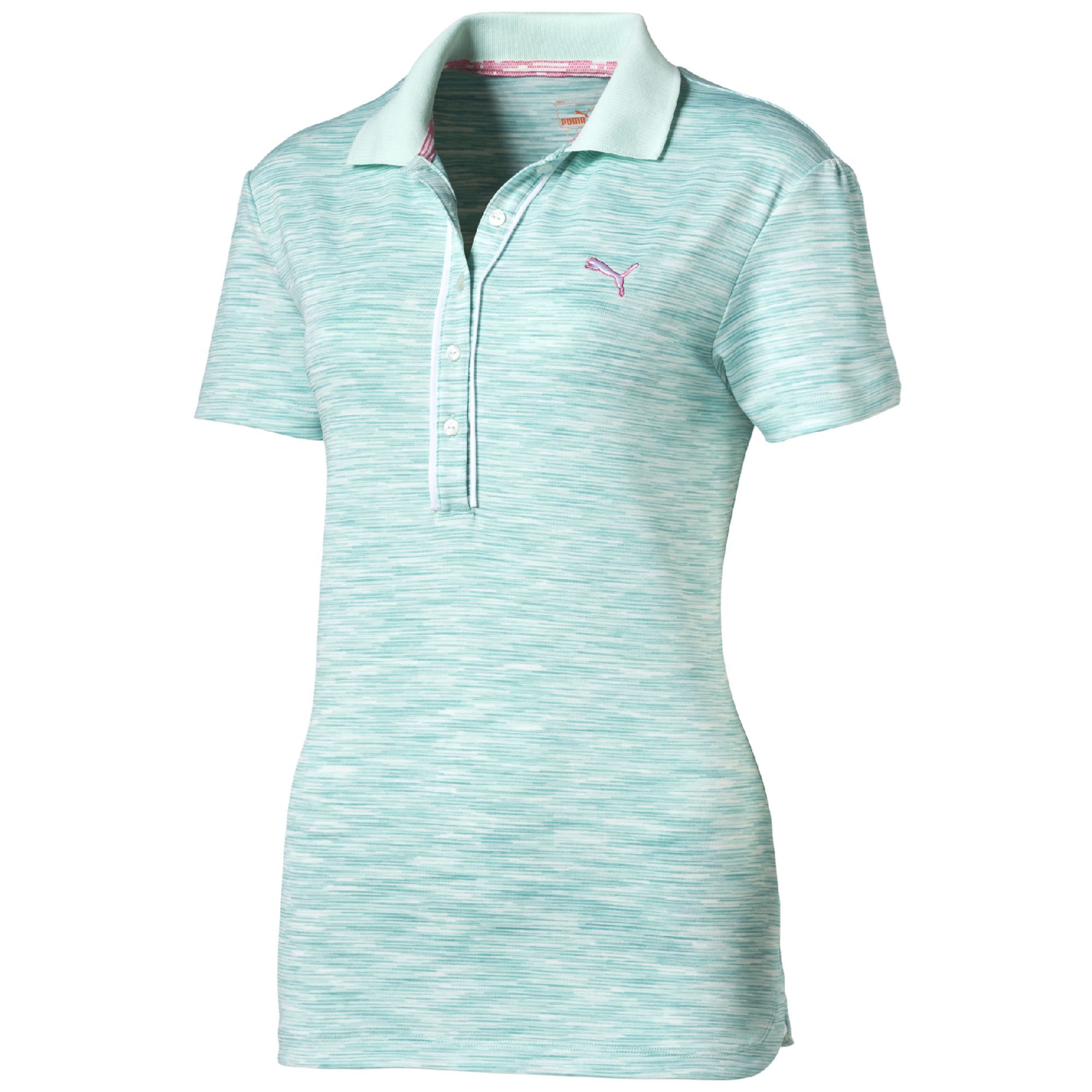 Image of Golf Space Dye Stripe Polo