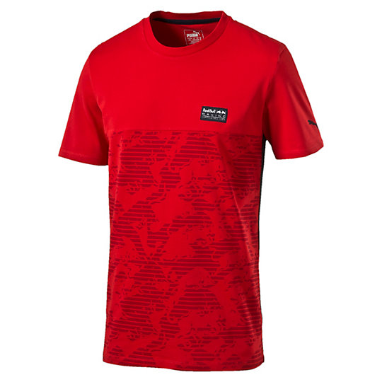 Футболка RBR Allover Tee Футболка RBR Allover TeeФутболки и майки<br>Футболка RBR Allover Tee<br>Стильная футболка RBR Allover Tee. На футболке имеются принт логотипа RBR цвета «металлик», нанесенный с помощью краски на водной основе, а также плотный принт логотипа PUMA.<br><br>Коллекция: Осень-зима 2016<br>Состав: 100% хлопок<br>Страна-производитель: Китай<br><br><br>size RU: 48-50<br>gender: Male