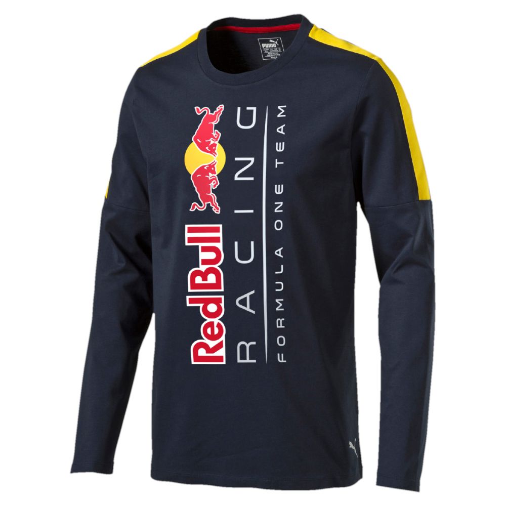 PUMA Red Bull Racing Logo Long Sleeve TShirt eBay