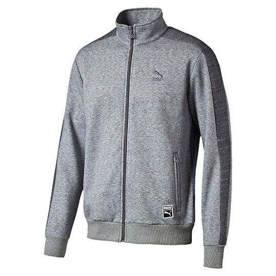 Олимпийка T7 Heather Jacket FL Олимпийка T7 Heather Jacket FLОлимпийки<br>Олимпийка T7 Heather Jacket FL<br>Начиная с 1968 года, эта спортивная олимпийка из коллекции Т7 от PUMA была много раз замечена на церемонии вручения золотых медалей и светских вечеринках. Сохранив характерный стиль с коническими 7-сантиметровыми полосами (поиск названия стал моментом истины!), современная версия легендарной меланжевой олимпийки вошла в повседневный обиход.<br><br>Коллекция: Осень-зима 2016<br>Состав: 70% хлопок, 30% полиэстер<br>Полноразмерная застежка-молния<br>Два боковых кармана на молнии<br>Контрастные боковые вставки в стиле коллекции Т7<br>Логотип PUMA Archive на груди слева<br>Тканая бирка с логотипом PUMA на левом кармане<br>Страна-производитель: Китай<br><br><br>size RU: 46-48<br>gender: Male