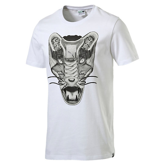 Футболка Sneaker Tee 3 Футболка Sneaker Tee 3Футболки и майки<br>Футболка Sneaker Tee 3<br>Футболка классического покроя с графическим изображением и броской символикой бренда. Подойдет для работы, занятий в зале и отдыха.<br><br>Коллекция: Осень-зима 2016<br>Состав: 100% хлопок <br>Круглый вырез<br>Изображение кроссовка PUMA в центре груди<br>Страна-производитель: Бангладеш<br><br><br>size RU: 50-52<br>gender: Male
