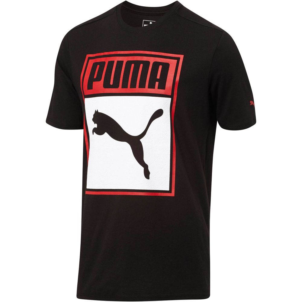 puma graphic box logo tee