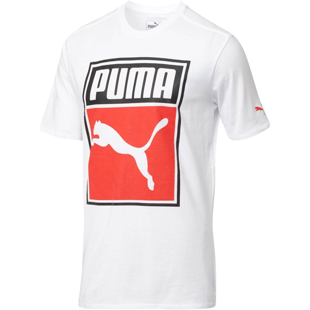 puma graphic box logo tee