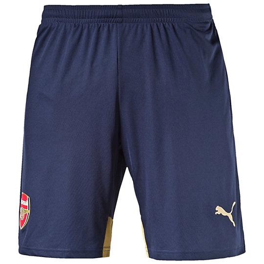 Шорты Arsenal Replica Shorts Шорты Arsenal Replica ShortsШорты<br>Шорты Arsenal Replica Shorts В шортах Arsenal Replica Shorts воплощена символика и история футбольного клуба. Модель относится к официальной лицензионной коллекции футбольной экипировки PUMA. Выполненные из легкой ткани шорты декорированы вышитым логотипом PUMA и эмблемой клуба. Максимум включенности в мир профессионального футбола с шортами Arsenal Replica Shorts.Если вы являетесь истинным фанатом Arsenal, продемонстрировать это окружающим вы сможете при помощи шорт Arsenal Replica Shorts.Коллекция: весна-лето 2016 годаСостав: 100% полиэстерПриятный на ощупь материал, легкий и прочный, не вызывает аллергических реакцийКомфортная посадка за счет эластичного пояса с кулискойТехнология dryCELL отводит влагу от тела, обеспечивая сухость и комфорт<br><br>size RU: 50-52<br>gender: Male