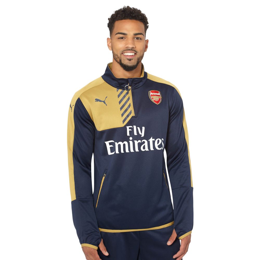 PUMA Arsenal Sponsor QuarterZip Training Top eBay