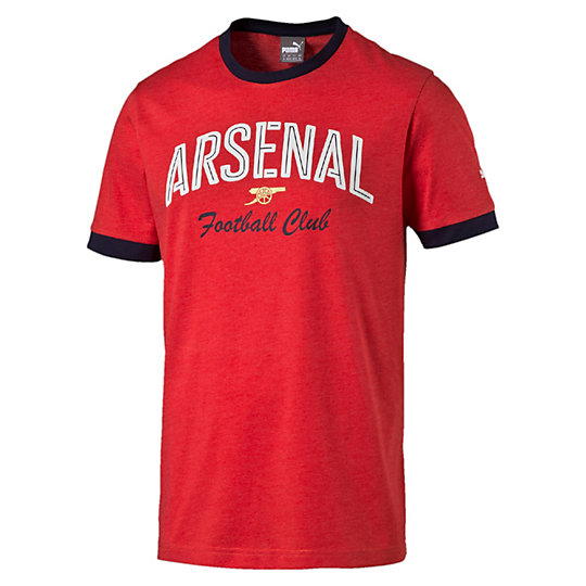 Футболка AFC Fan Slogan Tee Футболка AFC Fan Slogan TeeФутболки и майки<br>Футболка AFC Fan Slogan Tee Официальная экипировка для поклонников PUMA дает возможность каждому фанату носить цвета своей команды в любое время. Хлопковая футболка позволит почувствовать максимальную свободу движений и всегда быть готовым к победам. Коллекция: Осень-зима 2016 Состав: 100% хлопокВид спорта: ФутболЦвет: красныйСтрана-производитель:Турция<br><br>size RU: 50-52<br>gender: Male