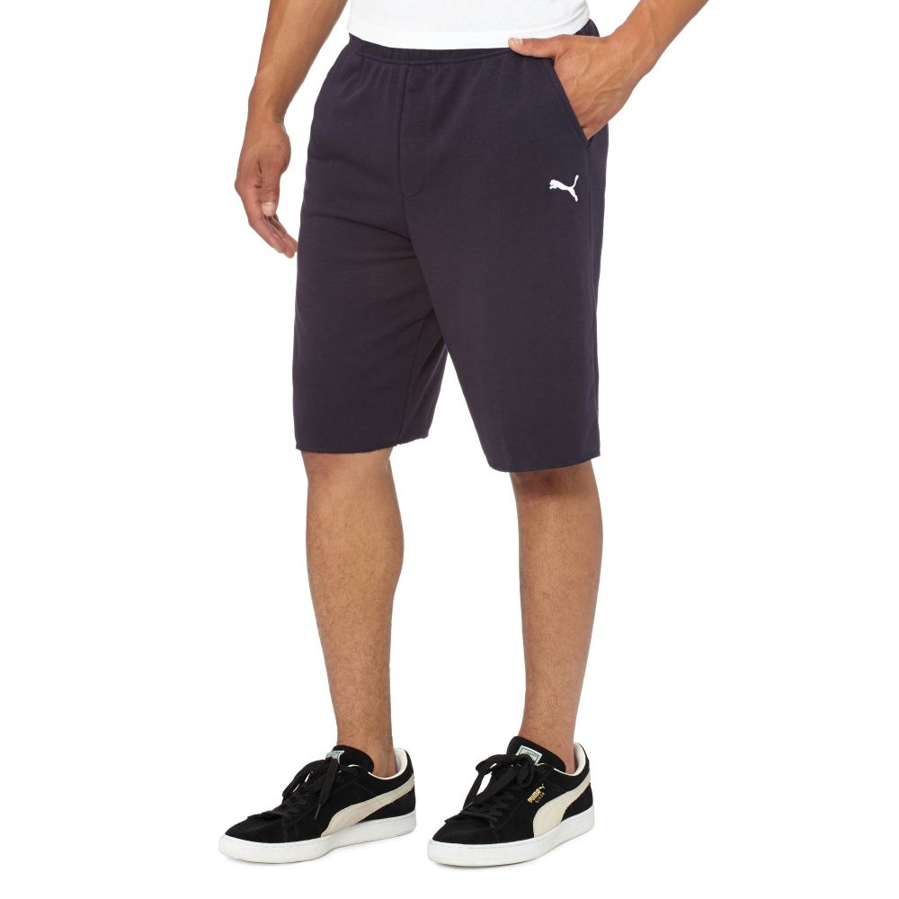 puma essentials sweat shorts in black
