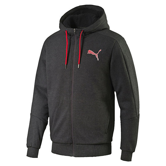 Толстовка PUMA Hero Sherpa FZ Hoody Толстовка PUMA Hero Sherpa FZ HoodyТолстовки и худи<br>Толстовка PUMA Hero Sherpa FZ Hoody<br>Стильная и уютная толстовка PUMA Hero Sherpa FZ Hoody незаменима для людей, ведущих активный образ жизни. Графический плотный принт из матовой резины со светоотражающими элементами выделяют вас из толпы. Технология WarmCELL поддерживает тепло, поэтому в ней можно смело отправляться на прогулку.<br><br>Коллекция: Осень-зима 2016<br>Состав: 66% хлопок, 34% полиэстер; флис<br>Технологии: WarmCELL<br>Страна-производитель: Китай<br><br><br>size RU: 52-54<br>gender: Male