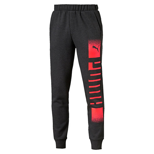 Брюки PUMA Rebel Pants, FL, cl. Брюки PUMA Rebel Pants, FL, cl.Брюки<br>Брюки PUMA Rebel Pants, FL, cl.<br>Графический принт из резины; пояс с спрятанными внутрь затягивающимися шнурками; боковые вшивные карманы; рельефные манжеты.<br><br>Коллекция: Осень-зима 2016<br>Состав: 66% хлопок 34% полиэстер; флис<br>Страна-производитель: Китай<br><br><br>size RU: 46-48<br>gender: Male