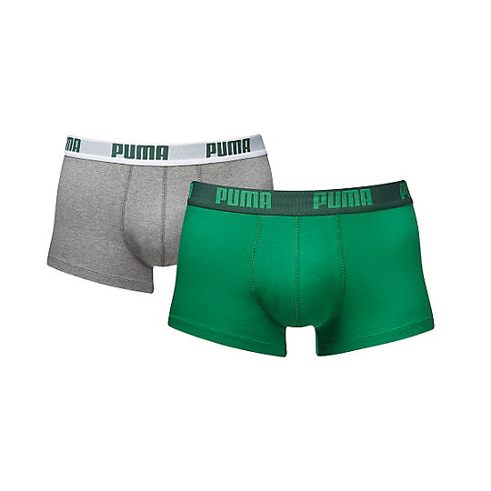 Мужское нижнее белье 2 Pack Boxer Shorts Мужское нижнее белье 2 Pack Boxer ShortsНижнее белье и носки<br>Мужское нижнее белье 2 Pack Boxer Shorts:2 штуки в упаковке (разных цветов)Посадка по фигуреИдеальное сочетание материалов - хлопка и спандекса, - которые обладают дышащими свойствами и эластичностьюЭластичная резинка на поясе с надписью PUMA контрастного цвета.<br><br>color: зеленый<br>size RU: 44-46<br>gender: Male