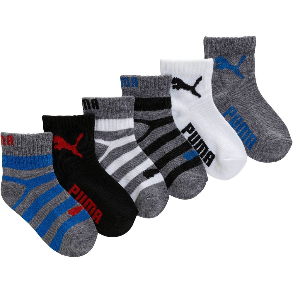 PUMA Boys' Quarter Socks (6 Pack) eBay