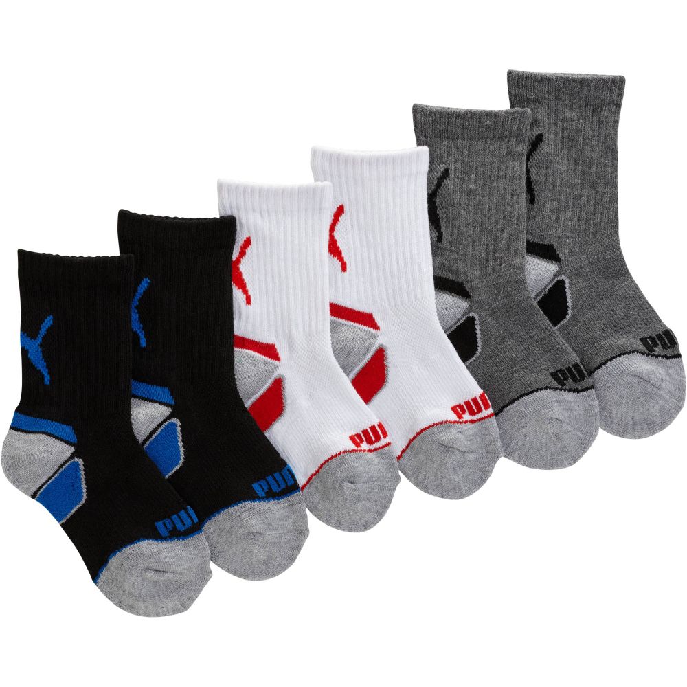 PUMA Boys' Crew Socks (6 Pack) eBay