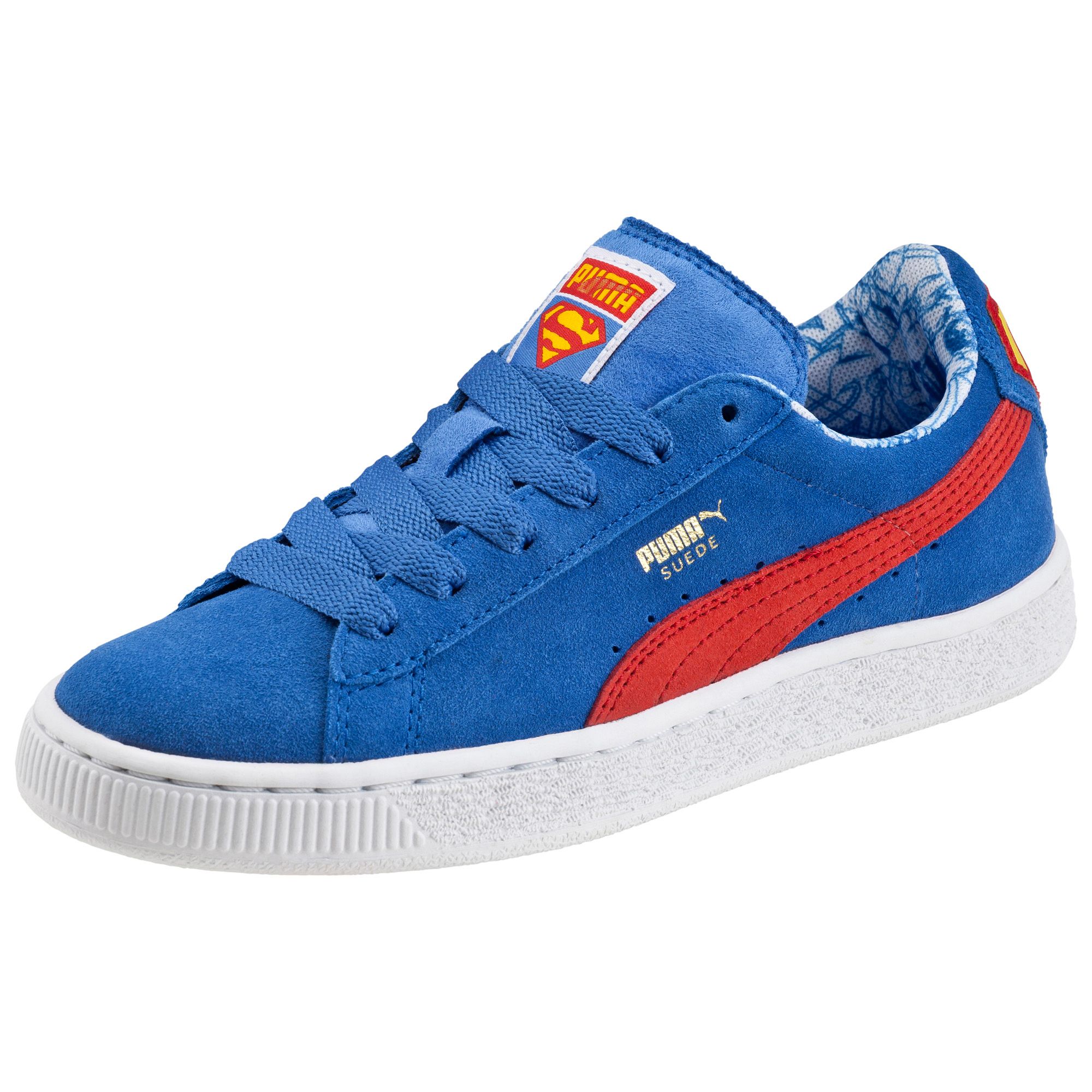 Suede Superman Kids Trainers | Wordcast