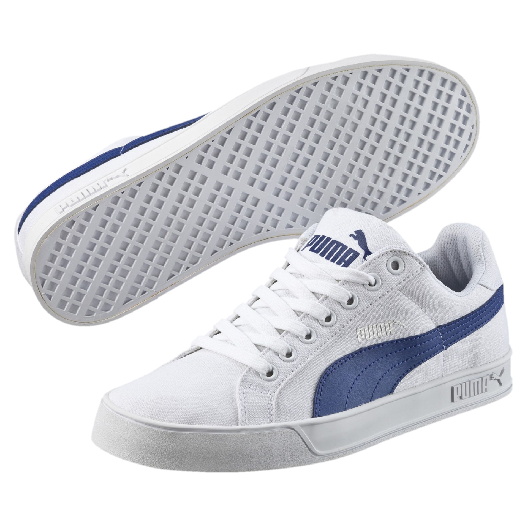 PUMA Smash Vulc Canvas Trainers Basics Low Boot Male New | eBay