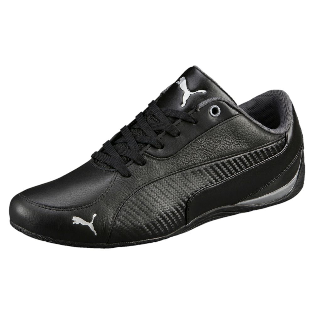 PUMA Drift Cat 5 Carbon Mens Black Leather Lace up SNEAKERS Shoes 8 | eBay