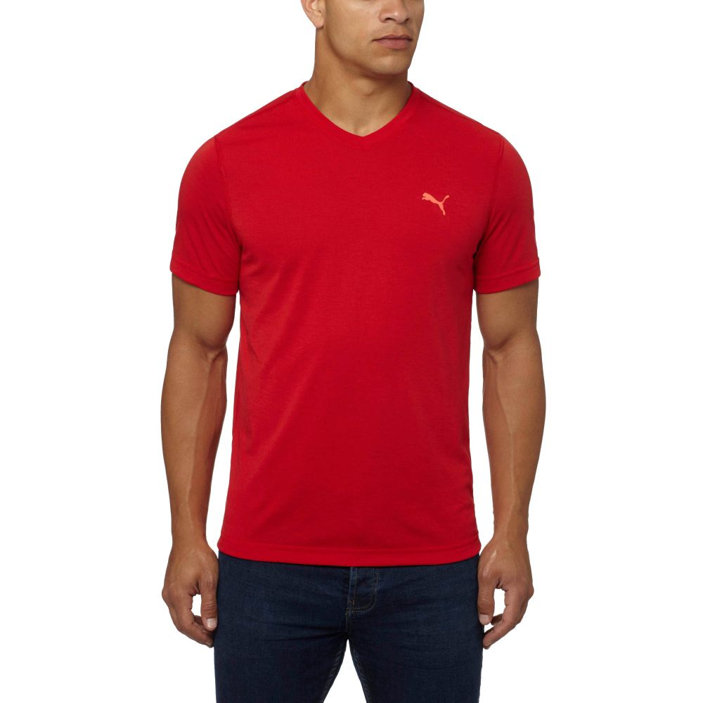PUMA Essential V-Neck T-Shirt | eBay