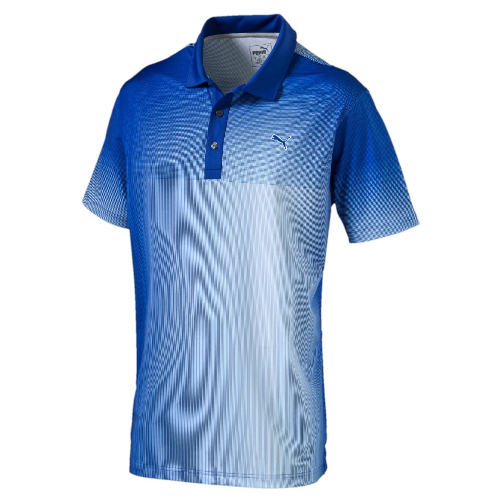 PUMA Grid Fade Golf Polo Shirt | eBay