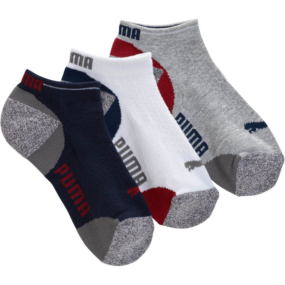 PUMA Mesh Top Boys' Low Cut Socks (3 Pack) | eBay